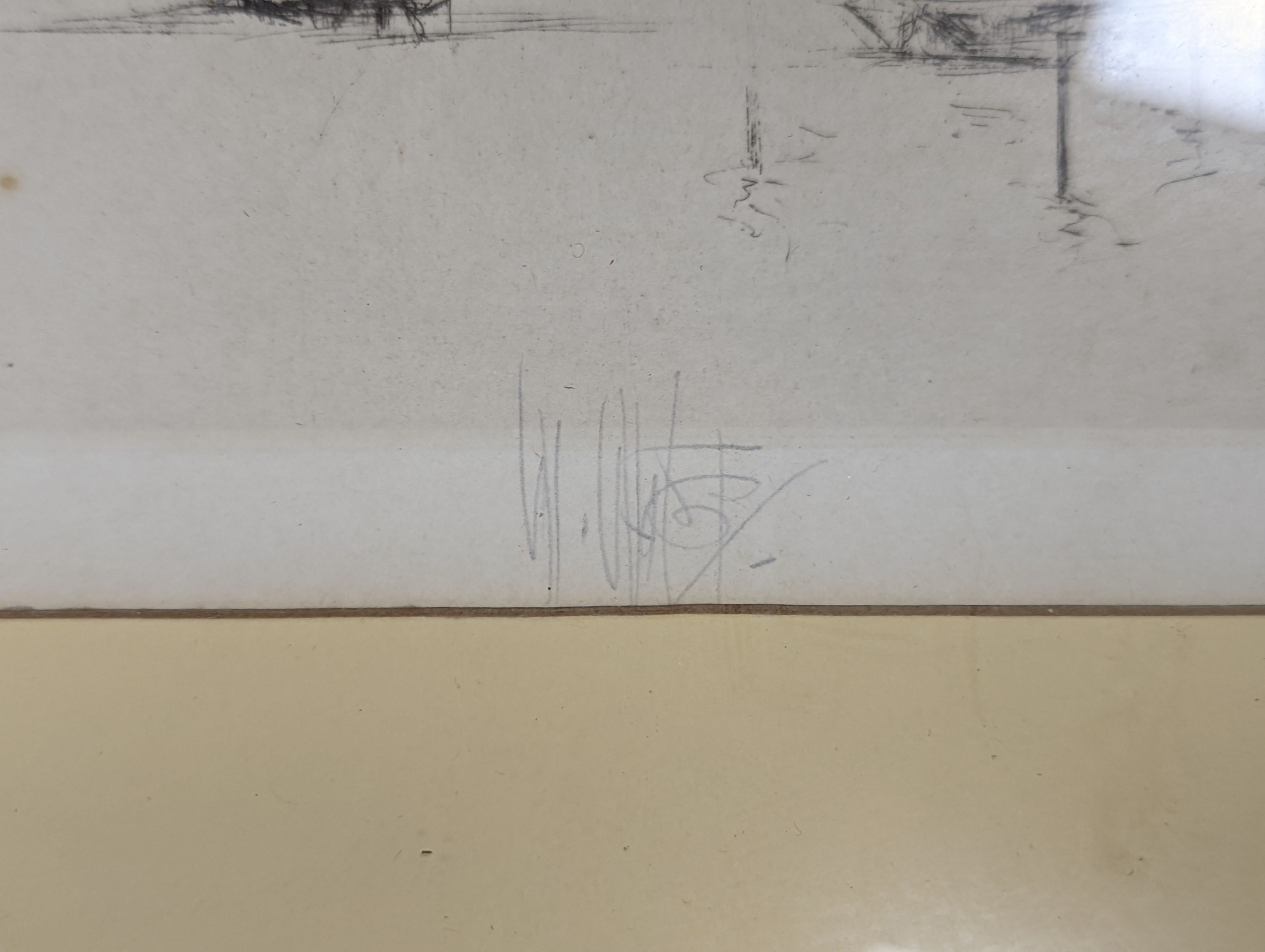 William Walcot (1874-1943), two etchings, London scenes, signed in pencil, 15 x 30cm and 15 x 23cm